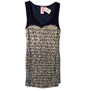 Black & White Animal Print Short Casual Dress